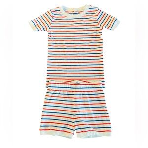 LAKE Colorful Striped Kids Pajama Set Size 2, 4 NWOT